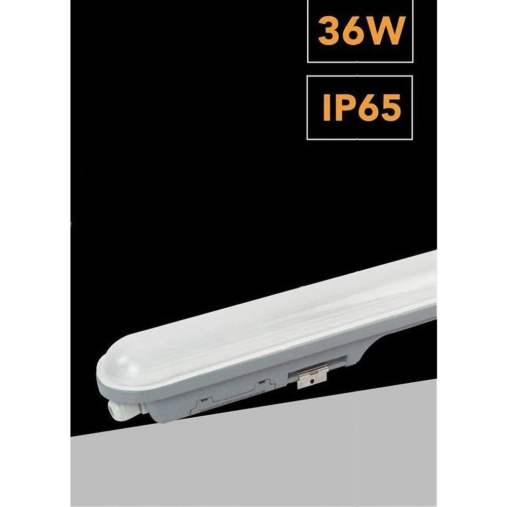 Trade Shop - Plafoniera Led Per Esterno Neon Tubo 36w 120cm Impermeabile Ip65 Luce 6500k Lg-12 -