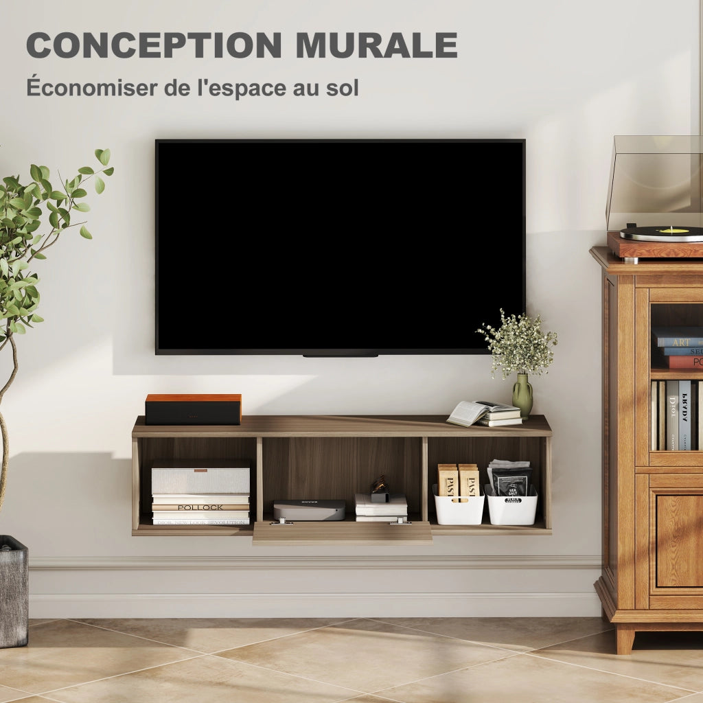 Mobile TV sospeso ¨C zephmum ¨C marrone 120x30x29.5 cm