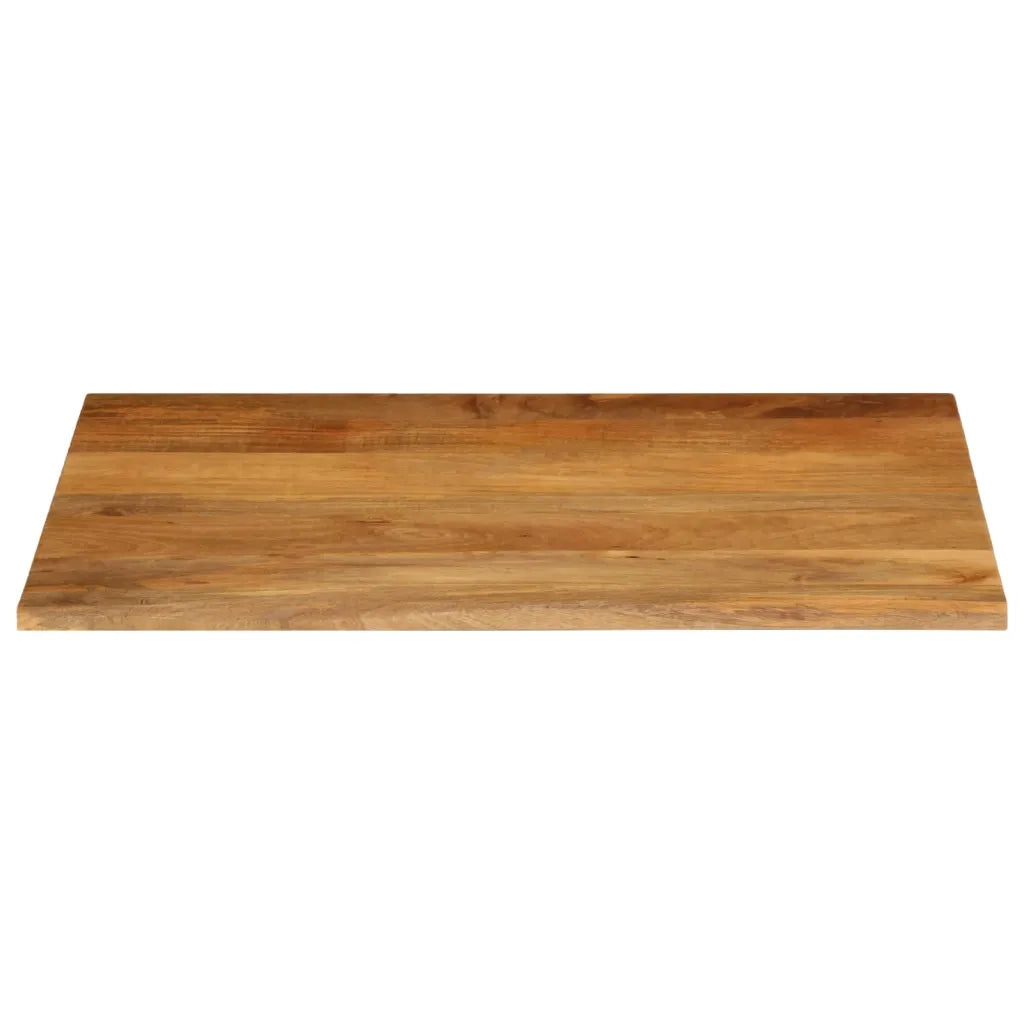 Piano Tavolo | Superficie Tavolo | Piano Scrivania Bordi Vivi 90x80x2,5 cm in Legno Massello di Mango