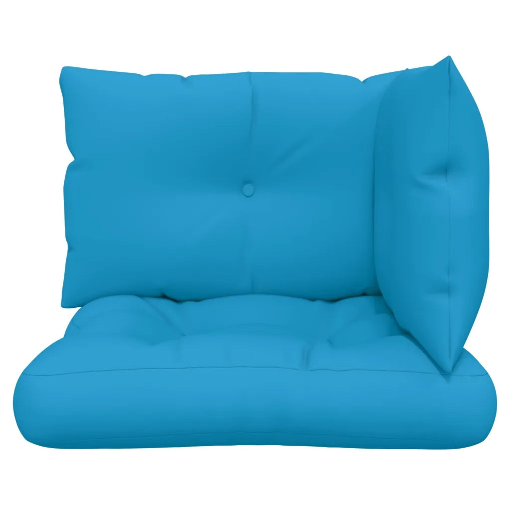 Cuscini per Pallet 3 pz | Cuscini per sedie Blu in Tessuto