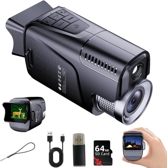 Visore Notturno FHD 1080P con Illuminatore IR 850NM e Portata di 1500M