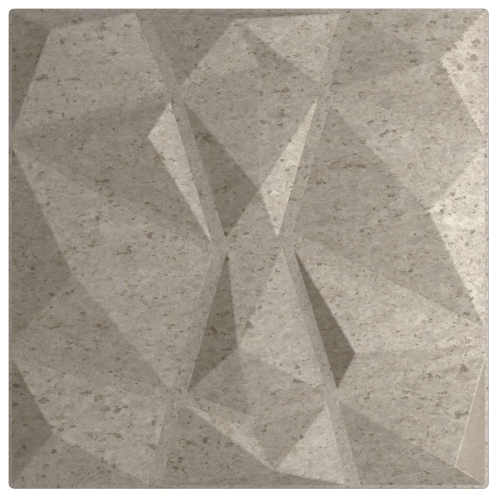 Pannelli da parete 48 pcs Grigio Cemento 50 x 50 cm Schiuma XPS 42046037