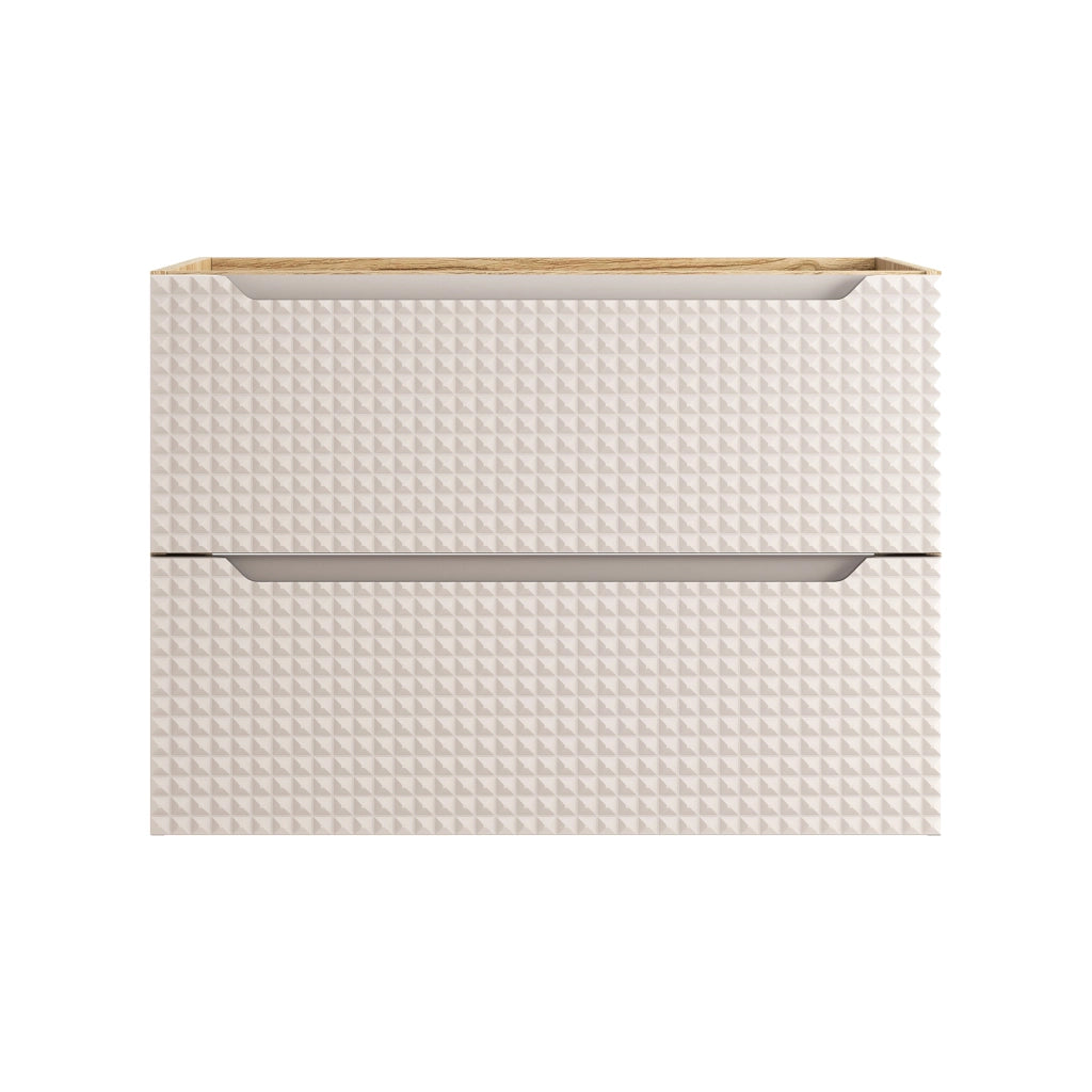 Mobile sottolavabo 80 cm 2 cassetti Luxor Beige 80 x 57 x 46 cm