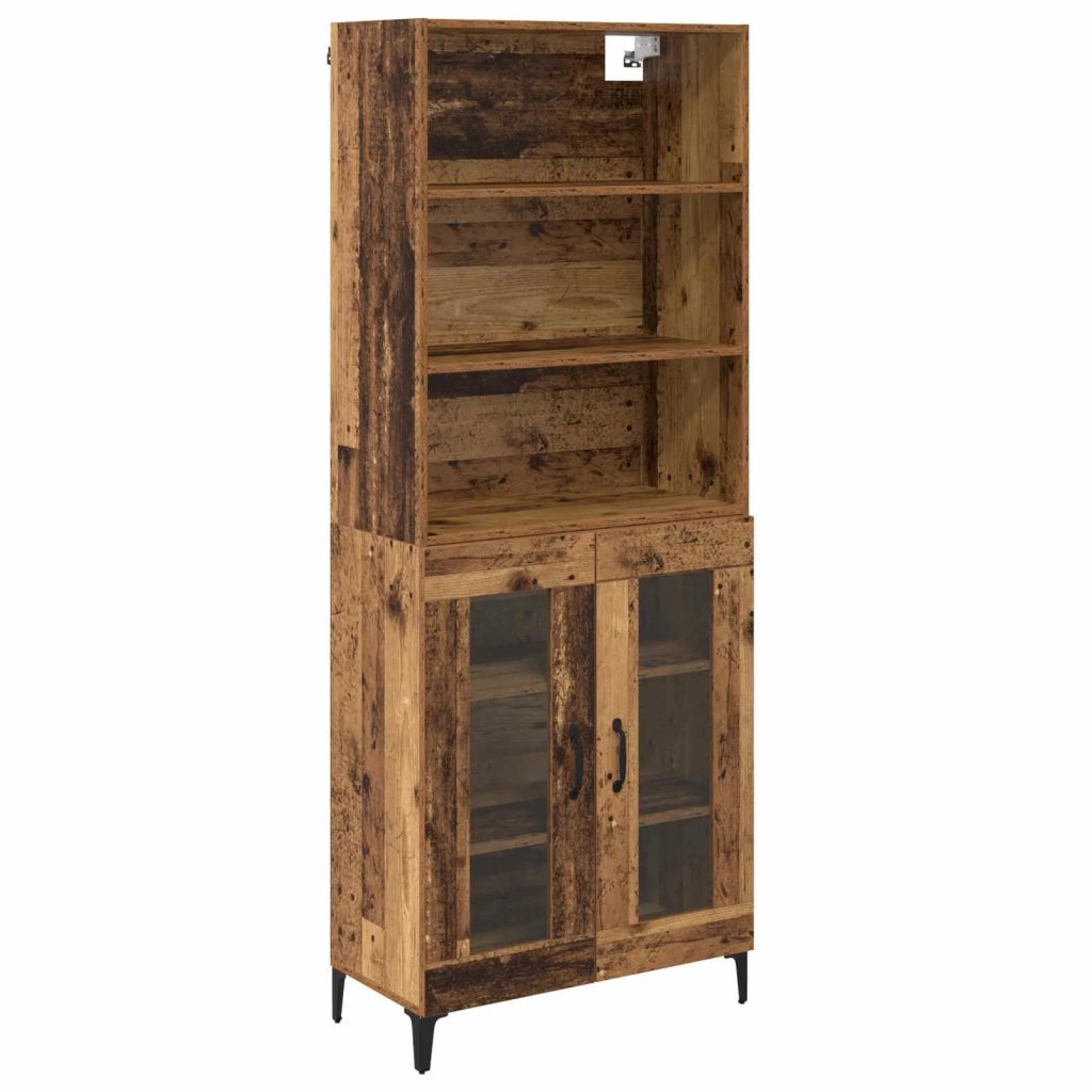 Credenza-Buffet-Armadio da cucina Legno vecchio 69,5 x 34 x 180 cm Legno multistrato 977633