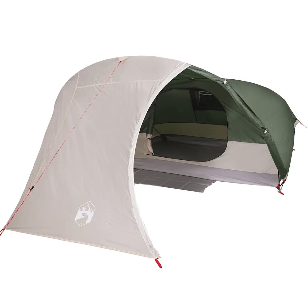 Tenda da Campeggio a Cupola per 4 Persone-Tenda per Escursionismo Verde Impermeabile 111241
