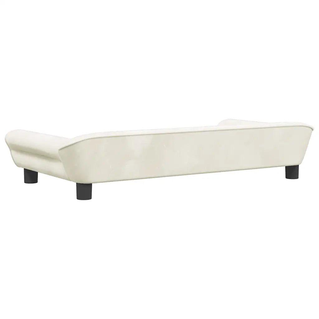 Divano per Bambini-Sofa-Divanetto Crema 100x50x26 cm in Velluto