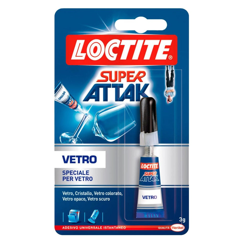 COLLA 'SUPER ATTAK VETRO' 3 gr - LOCTITE