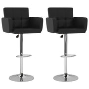 Sgabelli da Bar 2 pz Neri in Similpelle cod mxl 55718
