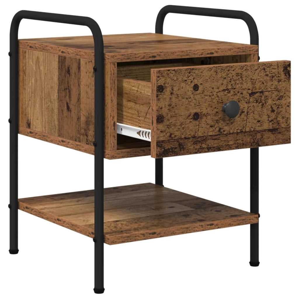 Armadio da Notte 2 pz Legno antico 35 x 36,5 x 47 cm 8007668
