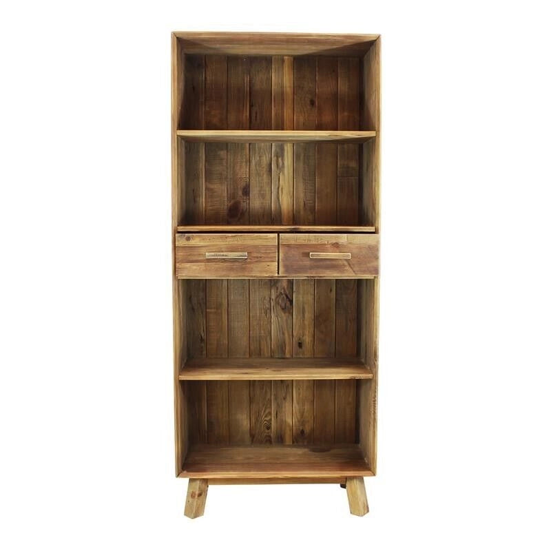 LIBRERIA ALYCE IN LEGNO DI PINO RICICLATO 80 X 40 X H190 CM