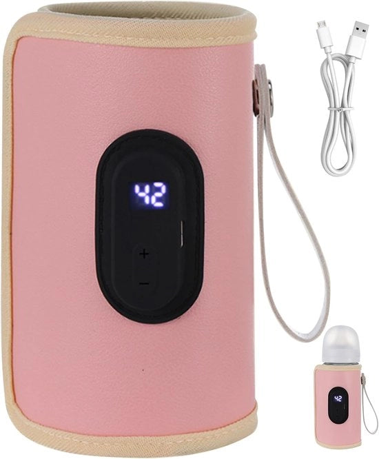 Portatile per riscaldamento bottiglie - Borsa isolata - Universale - Portatile per riscaldamento bottiglie - 18W rapido riscaldamento - Regolabile riscaldamento via USB - Adatto per uso domestico e viaggio