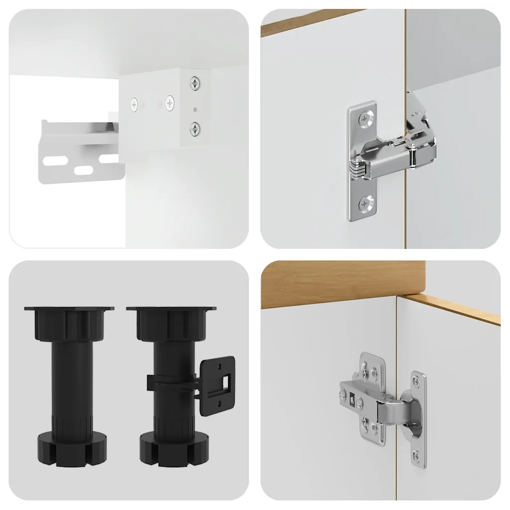 Set Mobili da Cucina 11 pz Lucca Rovere Artigianale Truciolato 3314960