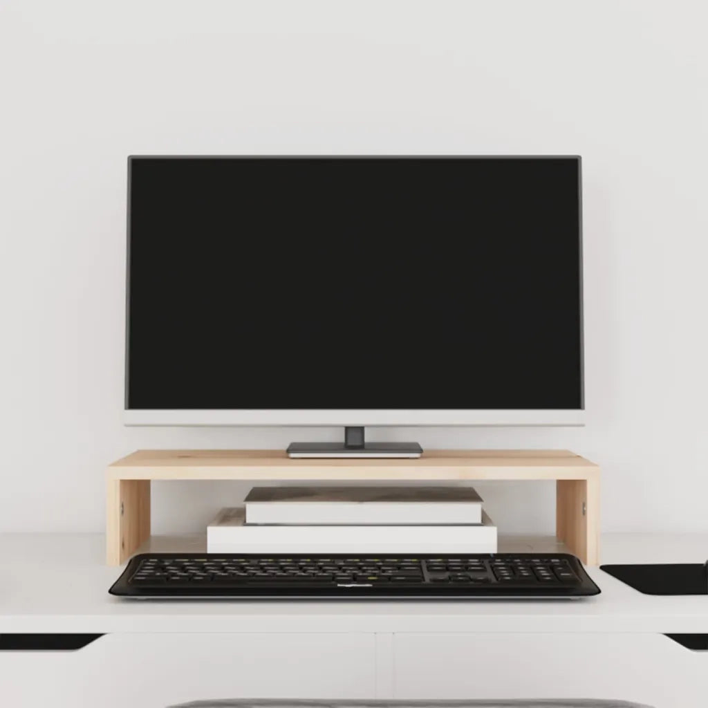 Supporto per Monitor 50x27x10 cm in Legno Massello di Pino cod mxl 66595