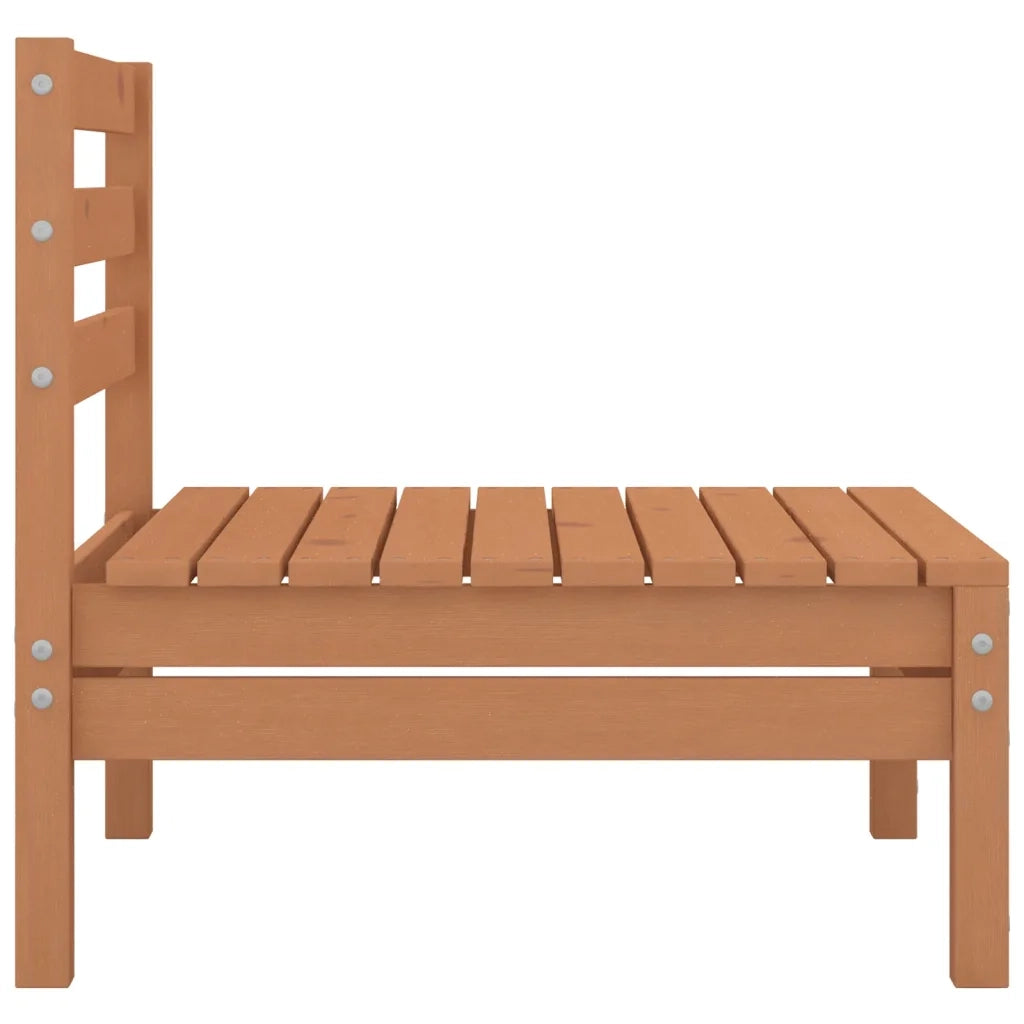 Set Salotto da Giardino 4pz Marrone Ambra Legno Massello Pino 3082485
