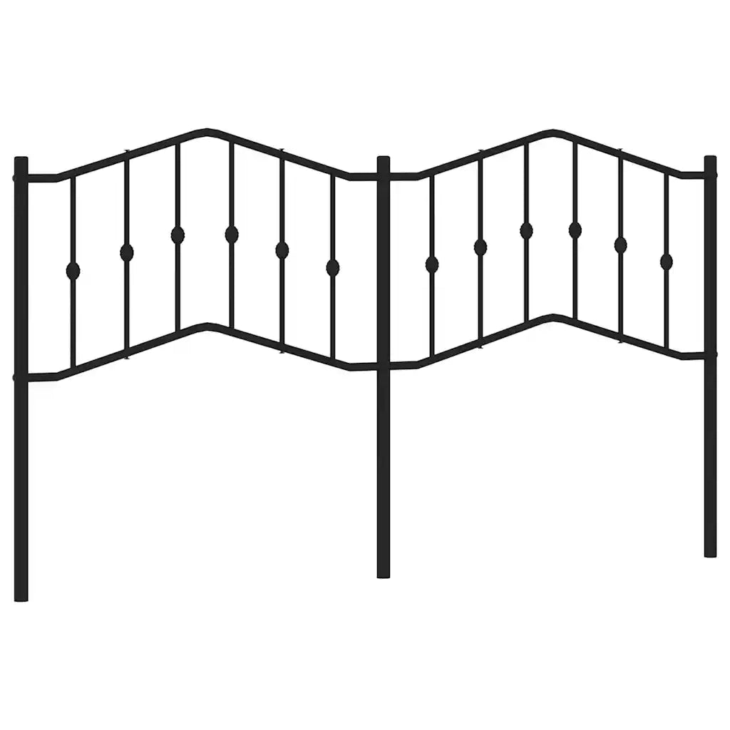 Testiera di Ricambio in Metallo Nero 180 cm 373825