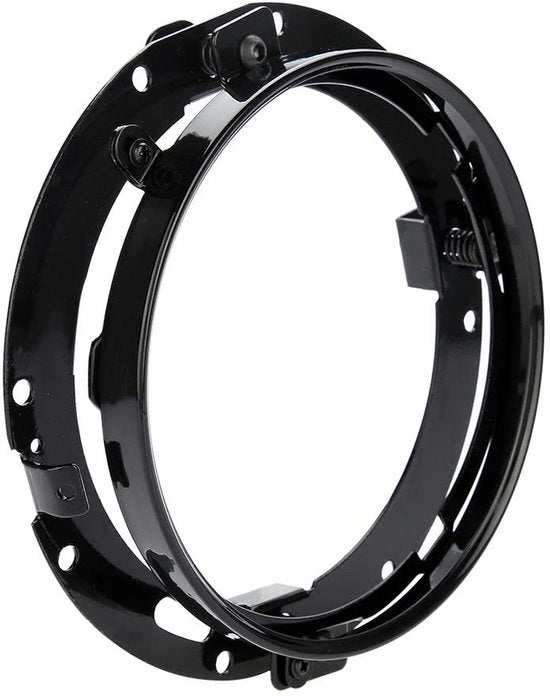 Sostegno Lampadina 7 Pollici - Lega di Alluminio - Appoggio di Montaggio Circolare - Buona Fissazione - Adatto per Modelli FLD/Touring - Leggero e Duraturo - Sostegno Lampadina Anteriore