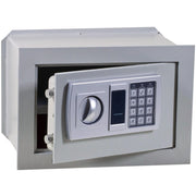 Trade Shop - Cassaforte A Muro Numerica Digitale Elettronica 31x20x20cm Sicurez. Grigio Scuro -