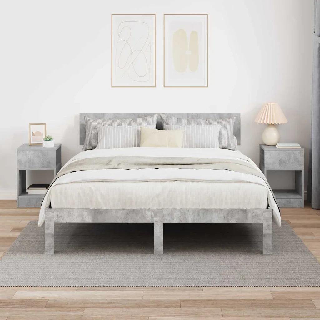 Tavolino 2 pcs Grigio cemento 30,5 x 30 x 45 cm