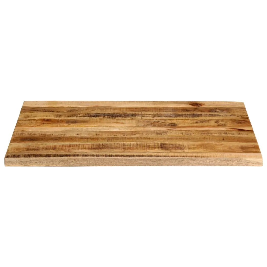 vidaXL Piano Tavolo 90x80x2,5 cm Bordi Vivi Legno di Mango Grezzo