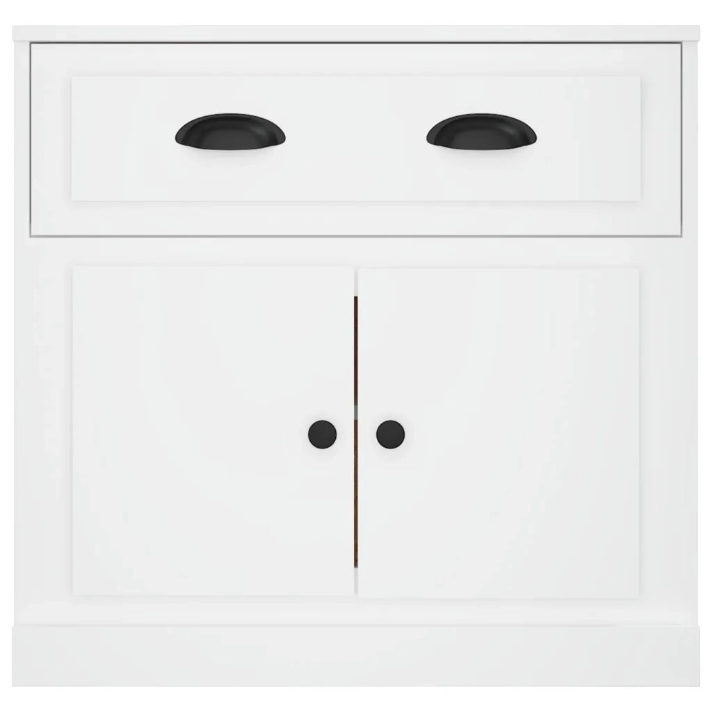 Credenza | Madia | Buffet da pranzo | Armadio da pranzo Bianca 70x35,5x67,5 cm in Legno Multistrato