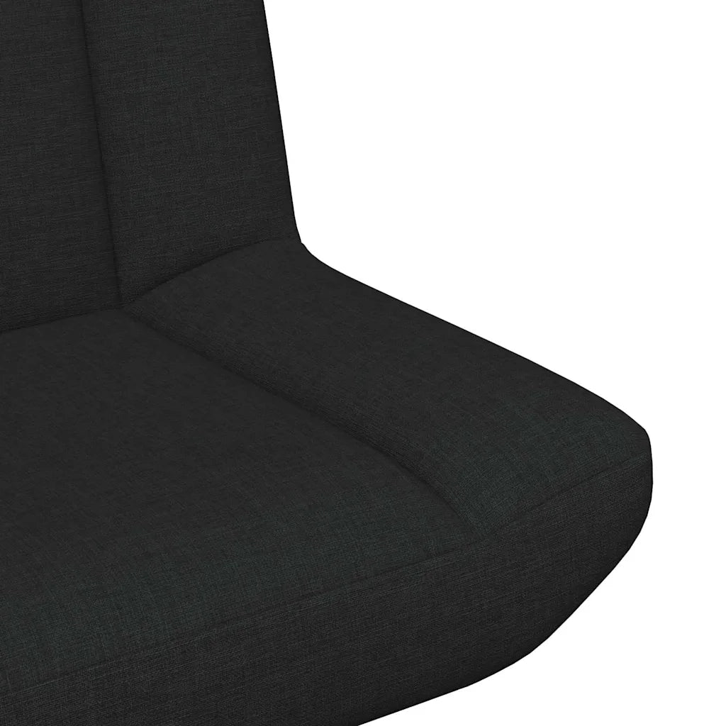 Sedia girevole Nero 63 x 75 x 76 cm Tessuto CFW1878563