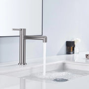 Fontana da acqua fredda per la vasca da bagno - acqua fredda - lavabo - rubinetti - armature - toilette per ospiti - finitura argento