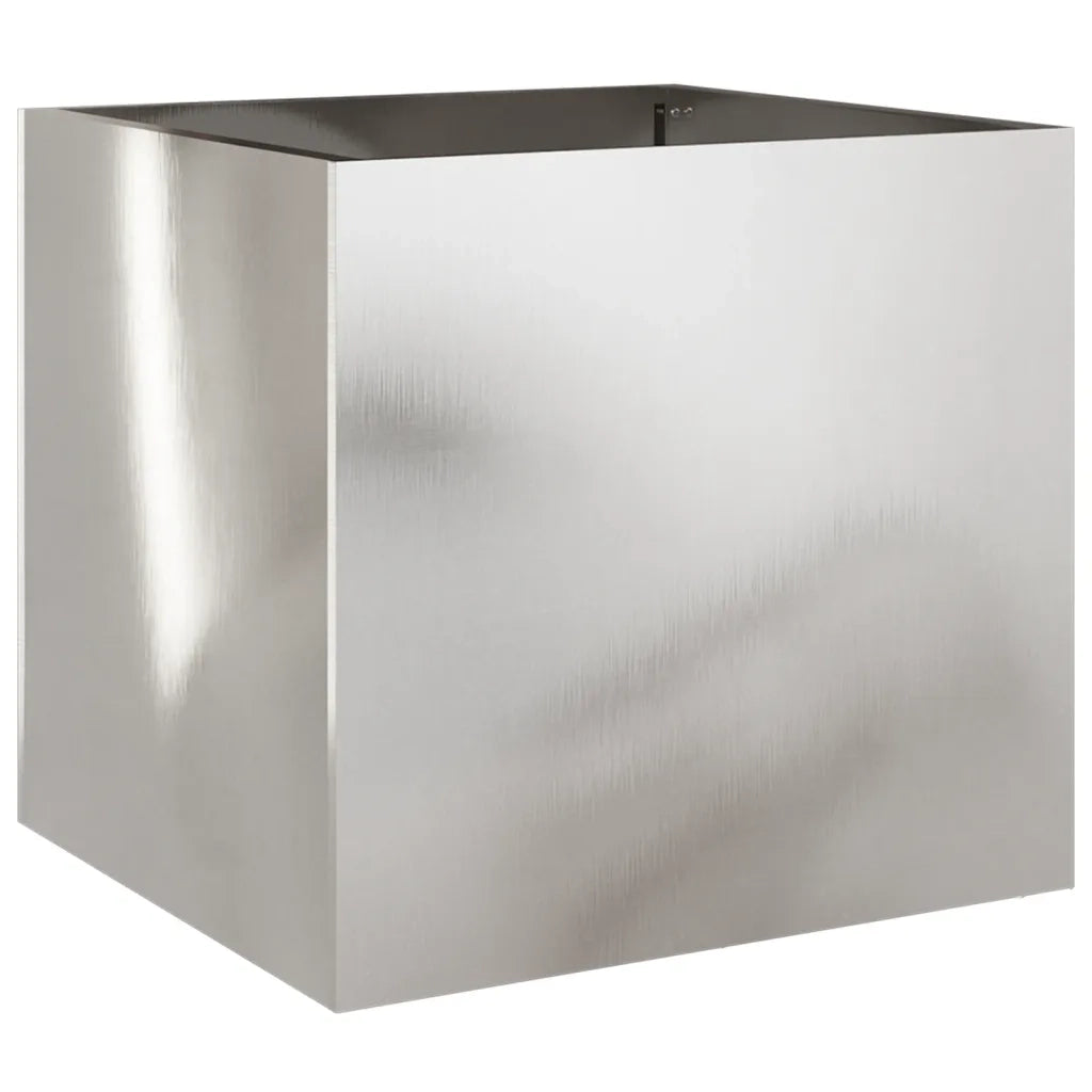 Fioriera Argento 42x40x39 cm in Acciaio Inox