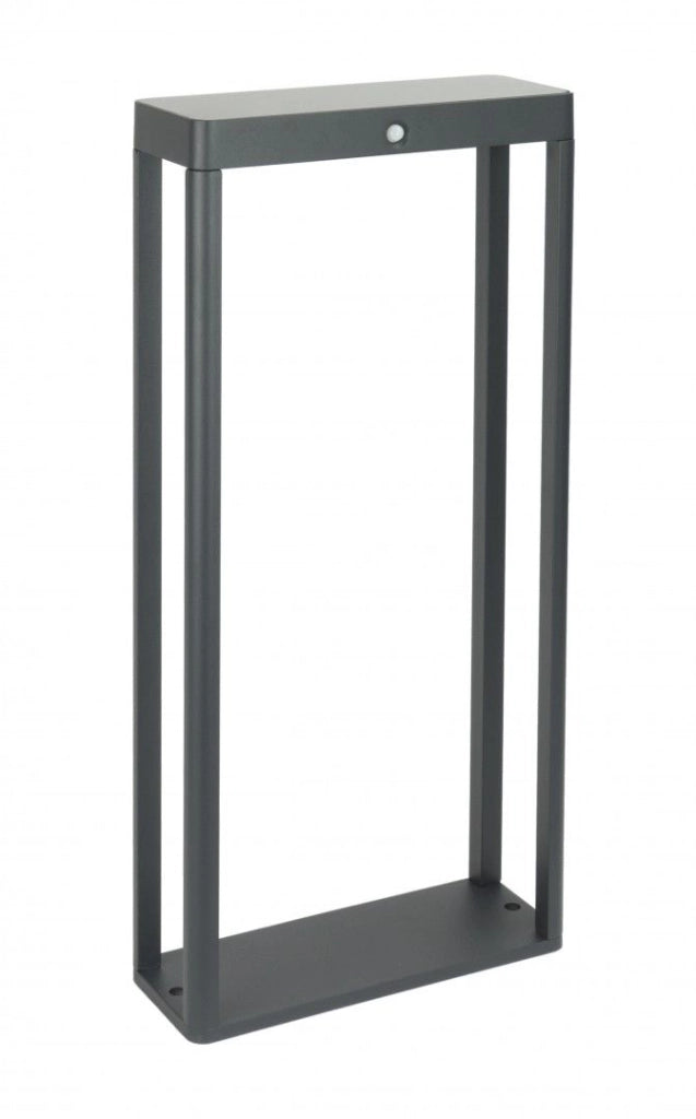 Paletto solare LED 2W con sensori IP65 grigio ARS-500SL