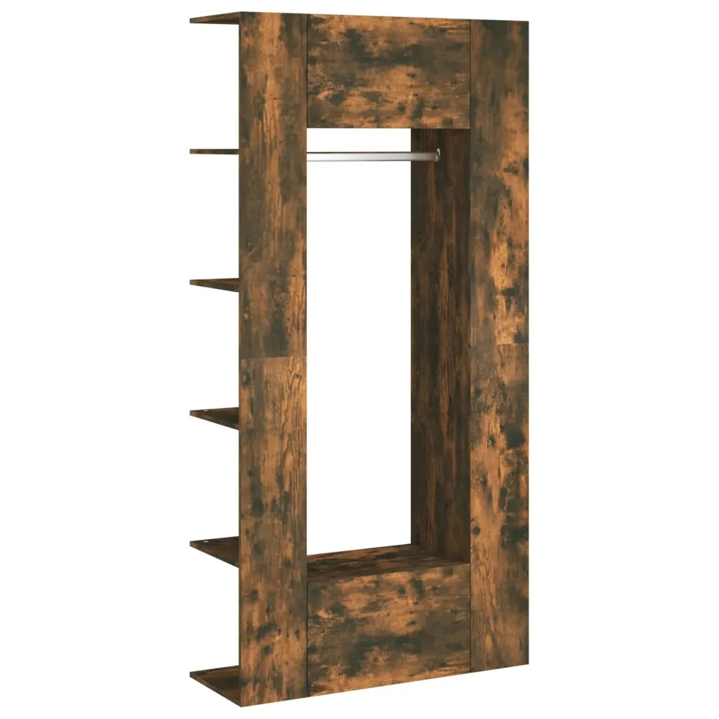 Mobili da Corridoio 2 pz Rovere Fumo in Legno Multistrato 3114179