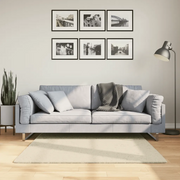 Tappeto a Pelo Corto HUARTE Morbido e Lavabile Crema 120x120 cm 375037