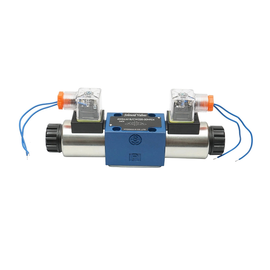 Elettrovalvola direzionale AC220V controllo del flusso impianti idraulici 6 vie HDQX2206J 4WE6J61B CW220-50N9Z4