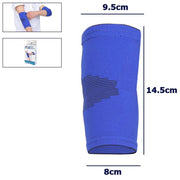 Trade Shop - Coppia Gomitiera Fascia Elastica Supporto Per Gomito Anallergico Bambini Blu -