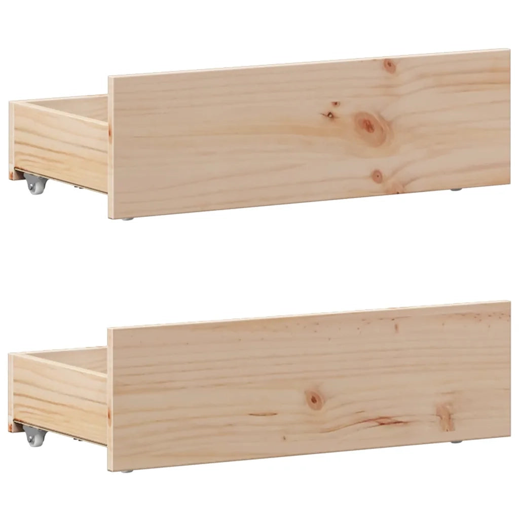 vidaXL Giroletto senza Materasso con Testiera 90x190 cm Massello Pino