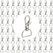 Sistema di appoggio chiavi a D-ring 60 pezzi - Carrello piccolo - Acciaio inossidabile - Anello di appoggio per chiavi 20 mm - Leggero - Progettazione compatta