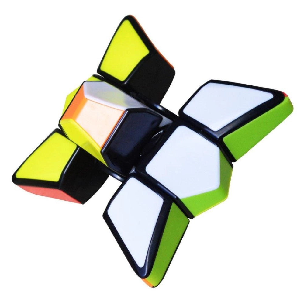Trade Shop - Gioco Giocattolo Cubo Di Rubik Ruotante Fidget Finger Spinner Ruota A 360° 3+ -