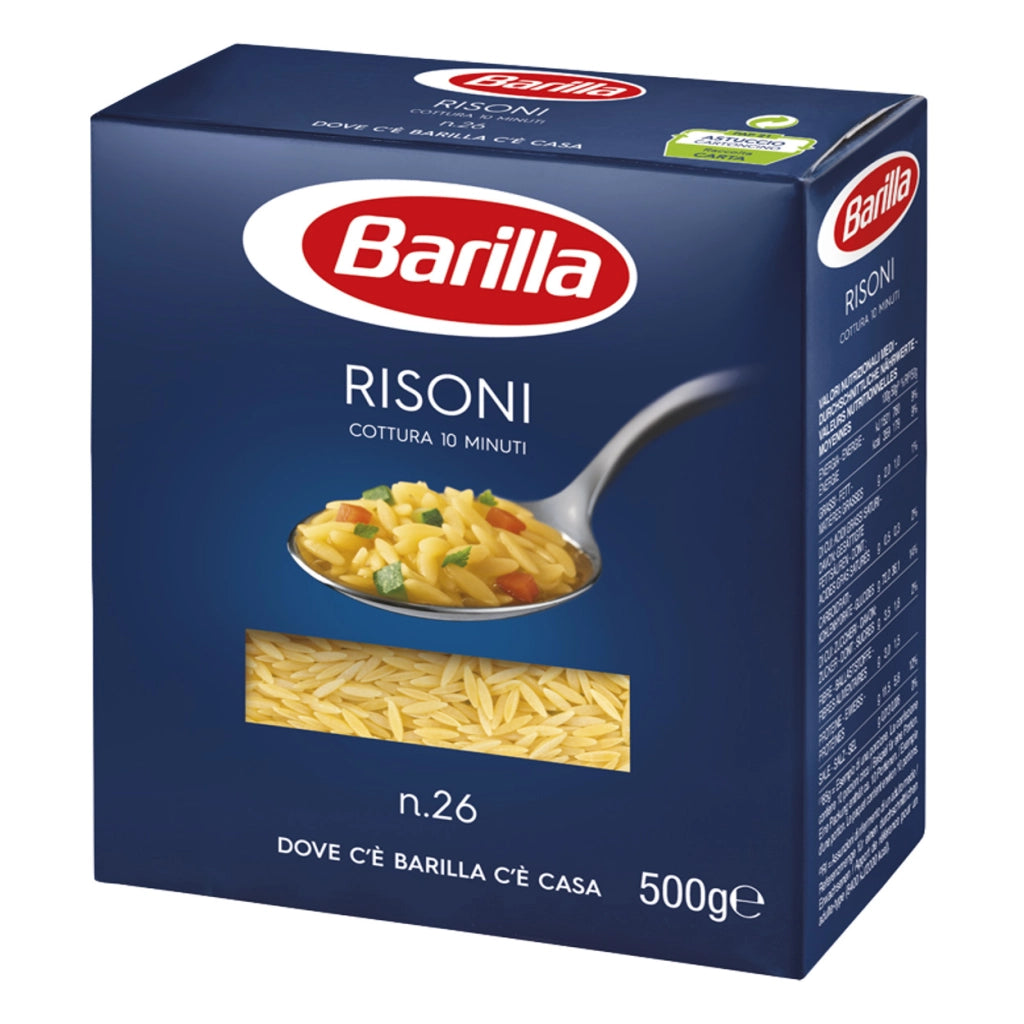 Barilla i classici risoni n. 26 cottura 11 minuti 500 grammi