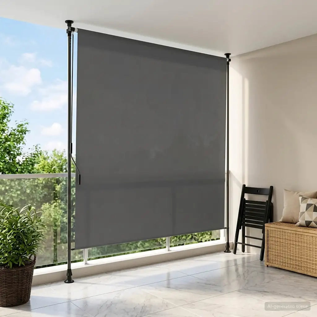 Tenda a Rullo Esterna Grigio Chiaro 100 x 270 cm 42037133