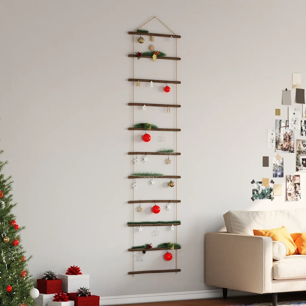 Decorazione da Parete a Forma di Scala 50x200 cm Ramo Naturale