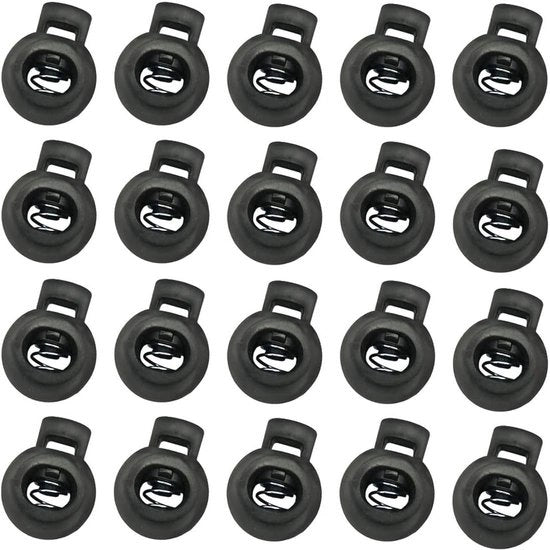 Stopperi in gomma per cavi - 20 pezzi - chiusura rapida - adatti per cavi fino a 4 mm - resistente ai raggi UV - clip per cavi