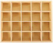 Organizzatore di cassetti per calze, organizzatore di cassetti per intimo, organizzatore di cassetti per calze di seta, 20 cassette, ripartitore di cassetti, scatole per riporre, scatola in legno per la conservazione di abiti e calze