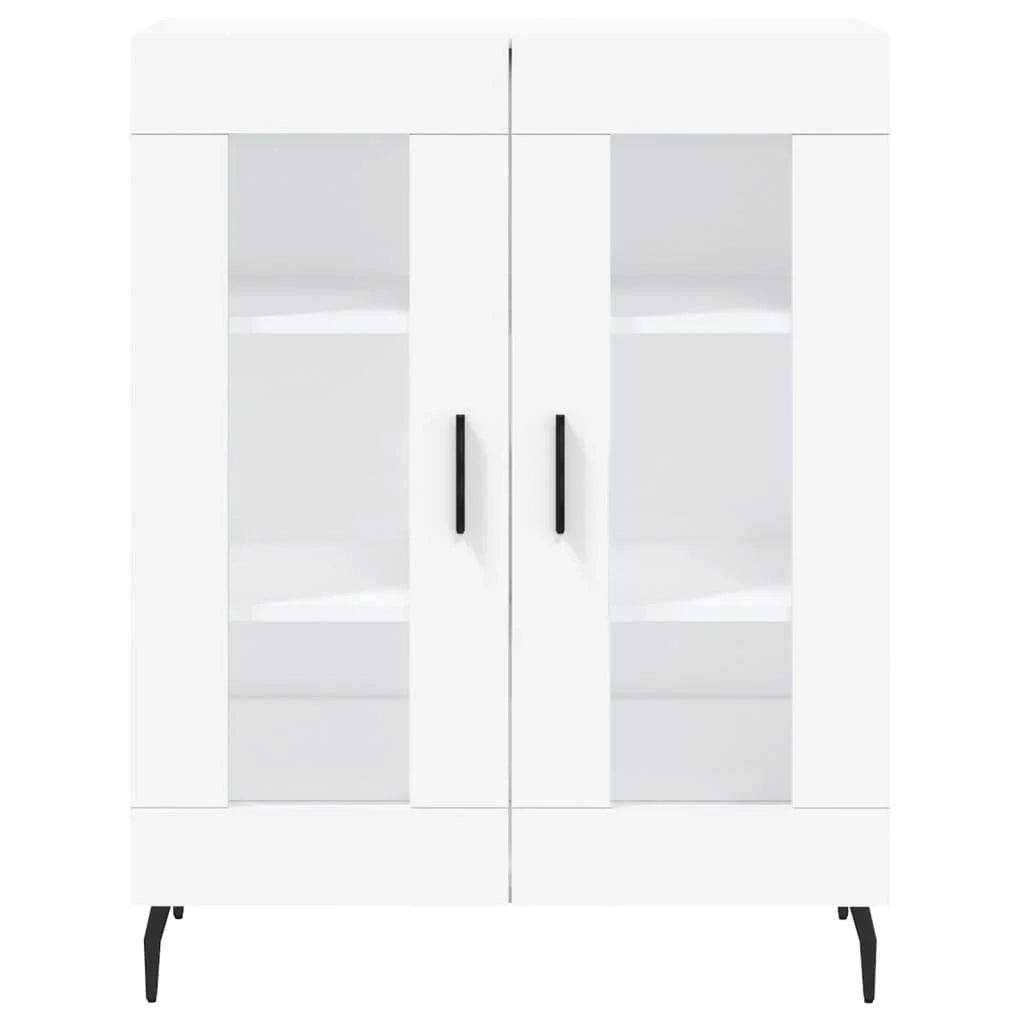 Buffet credenza cassettiera mobiletto mobile contenitore organizer cucina soggiorno salotto alto 69,5 x 34 x 180 cm legno ingegnerizzato bianco 02_0032572