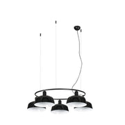 TATAWIN M metallo 5L Lampada sospensione circolare nera