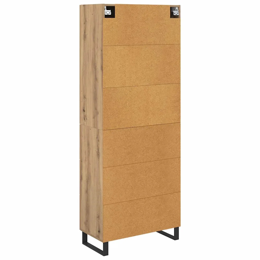 Credenza 2 pcs Rovere artigianale 69,5 x 34 x 180 cm