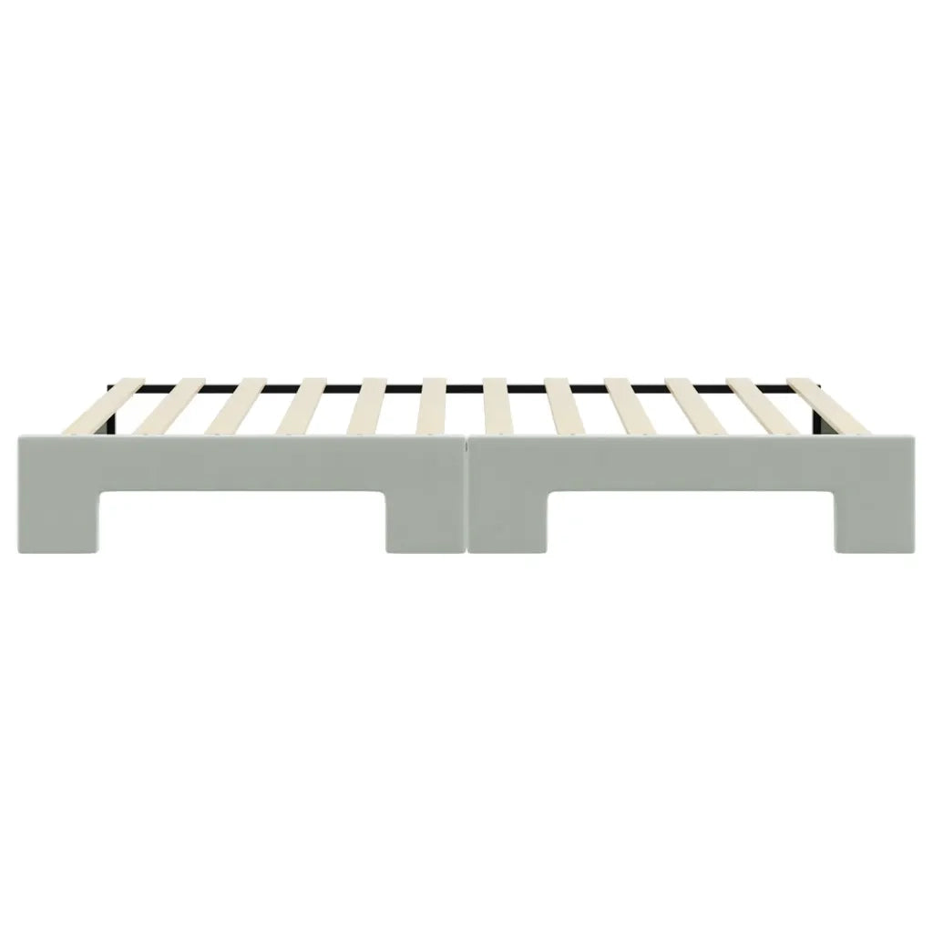 Divano Letto con Letto Estraibile-Sofa Letto-Daybed Grigio Chiaro 100x200 Velluto 932509