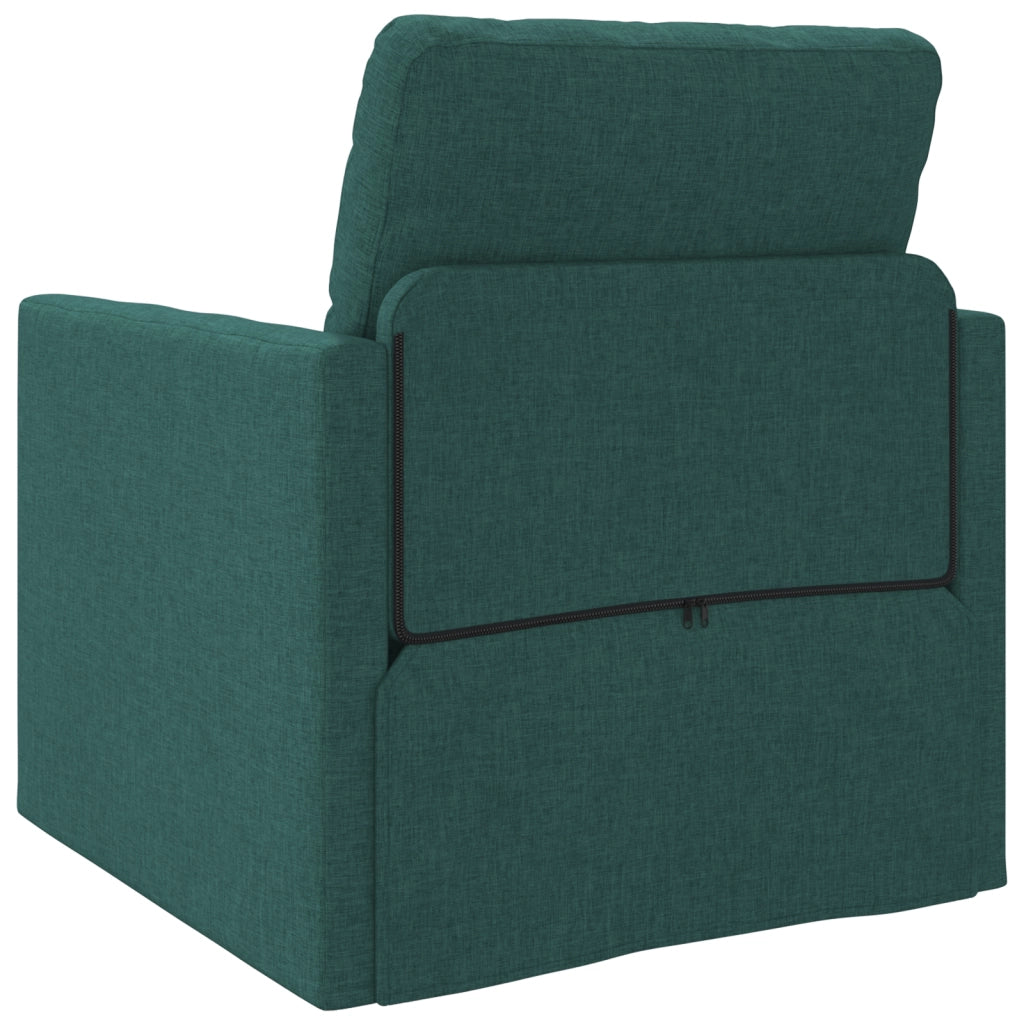 Sofa Letto Floor 2 in 1 Verde Scuro 74x77x81 cm Tessuto