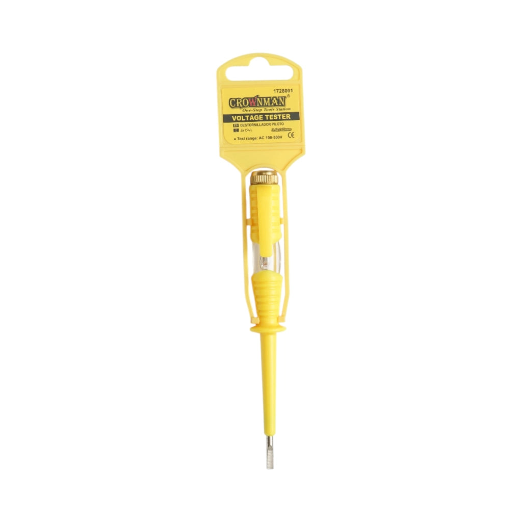 Cacciavite per tester di tensione 100-500 V CA, 3,5x145 mm Crownman