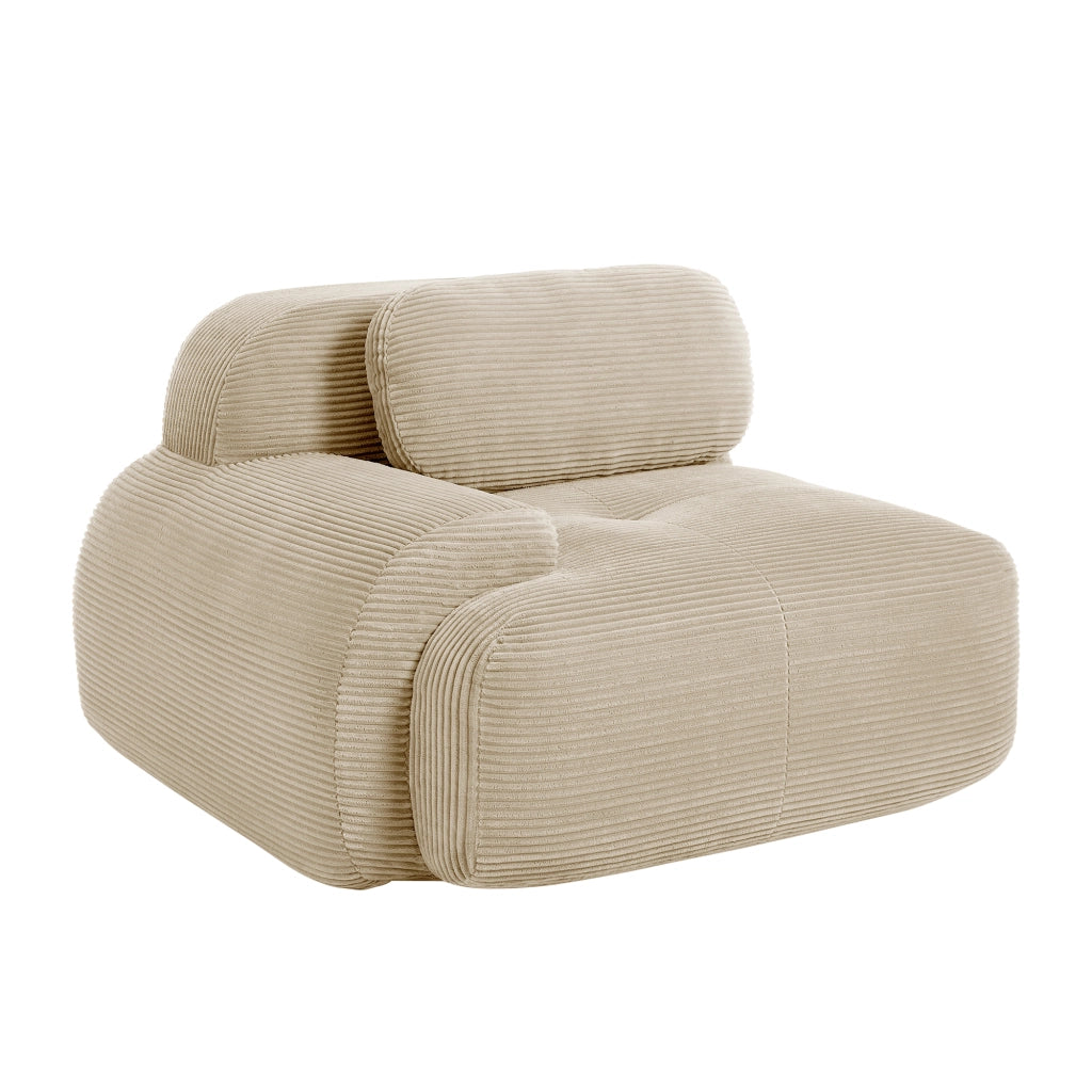 Divano angolare Hamlet LSF - Zephmum - Tessuto corda beige