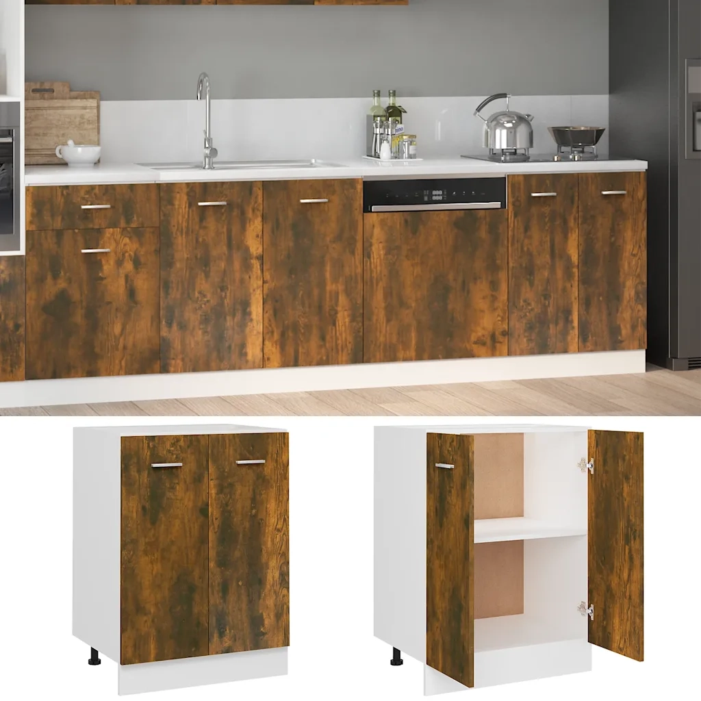 Mobiletto “Lyon” Rovere Fumo 60x46x81,5 cm 815561