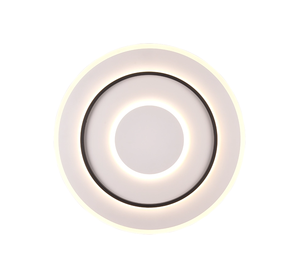 Plafoniera LED, metallo, bianco opaco, 60x6x60 cm, Jora