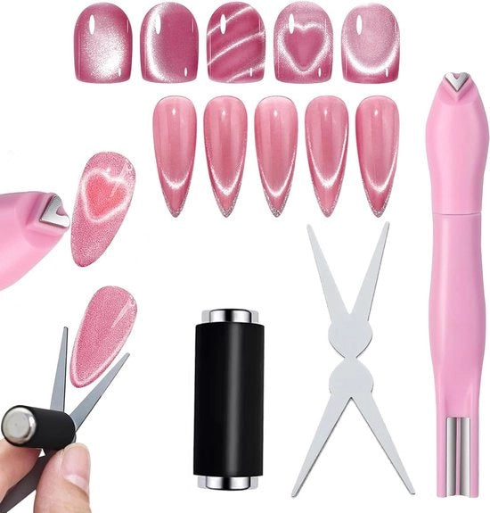 Accessori per unghie per effetto Cat Eye: magneti a 3 in 1 e strumenti a forma di lama per unghie perfette